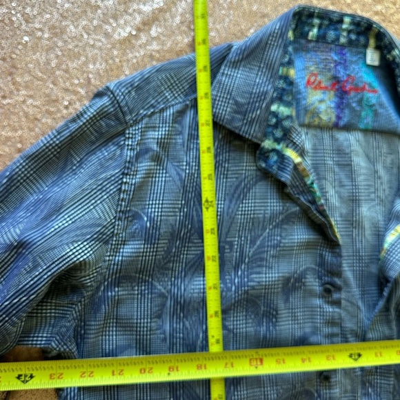 $228 ROBERT GRAHAM L PINAL PEAK LONG SLEEVE CLASSIC FIT SPORT SHIRT NAVY, PREPPY - Picture 15 of 15